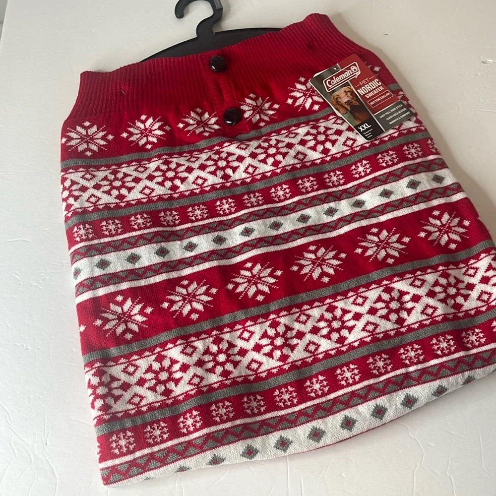 Coleman Dog Nordic Christmas Sweater Red XXL